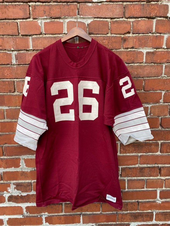 Vintage années 70 Sand Knit Football Jersey Numéro 26 Etsy France