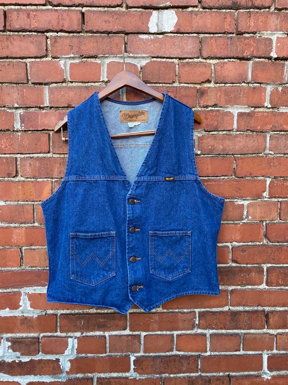 Vintage Wrangler Western Denim Vest