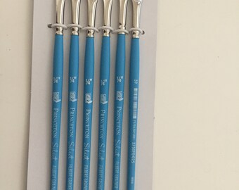 Filbert Paintbrush, 1/4 inch Paintbrush, Princeton Select Artiste Filbert Grainer Paintbrush - Synthetic Paintbrush