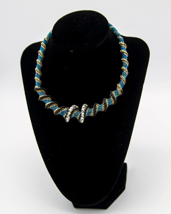 Custom Cellini Spiral Necklace Seed Bead Necklace Gifts for Her
