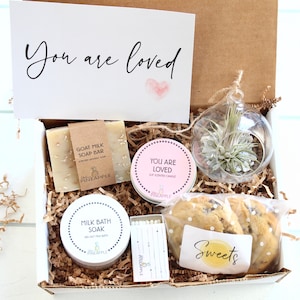You Are Loved Gift Box - Encouragement Gift - Support Gift Box - Gift Box - Thinking of You - Care Package - Air Plant Gift - Spa Gift Set