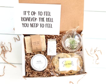 Thinking of You Gift Box - Miss You Gift - Support Gift Box - Gift Box - Thinking of You - Personalized Gift - Air Plant Gift - Spa Gift Set