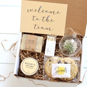 Welcome to the Team Gift Box - Gift -  Team Member Gift Box - Congratulations Gift - Spa Gift Set - Corporate Gift Box