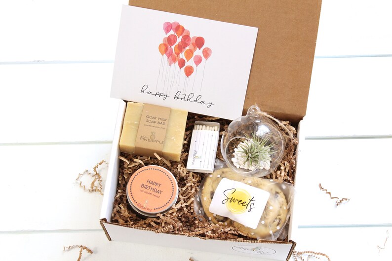 Birthday Gift Box Friend Gift Box Coworker Birthday Gift Etsy