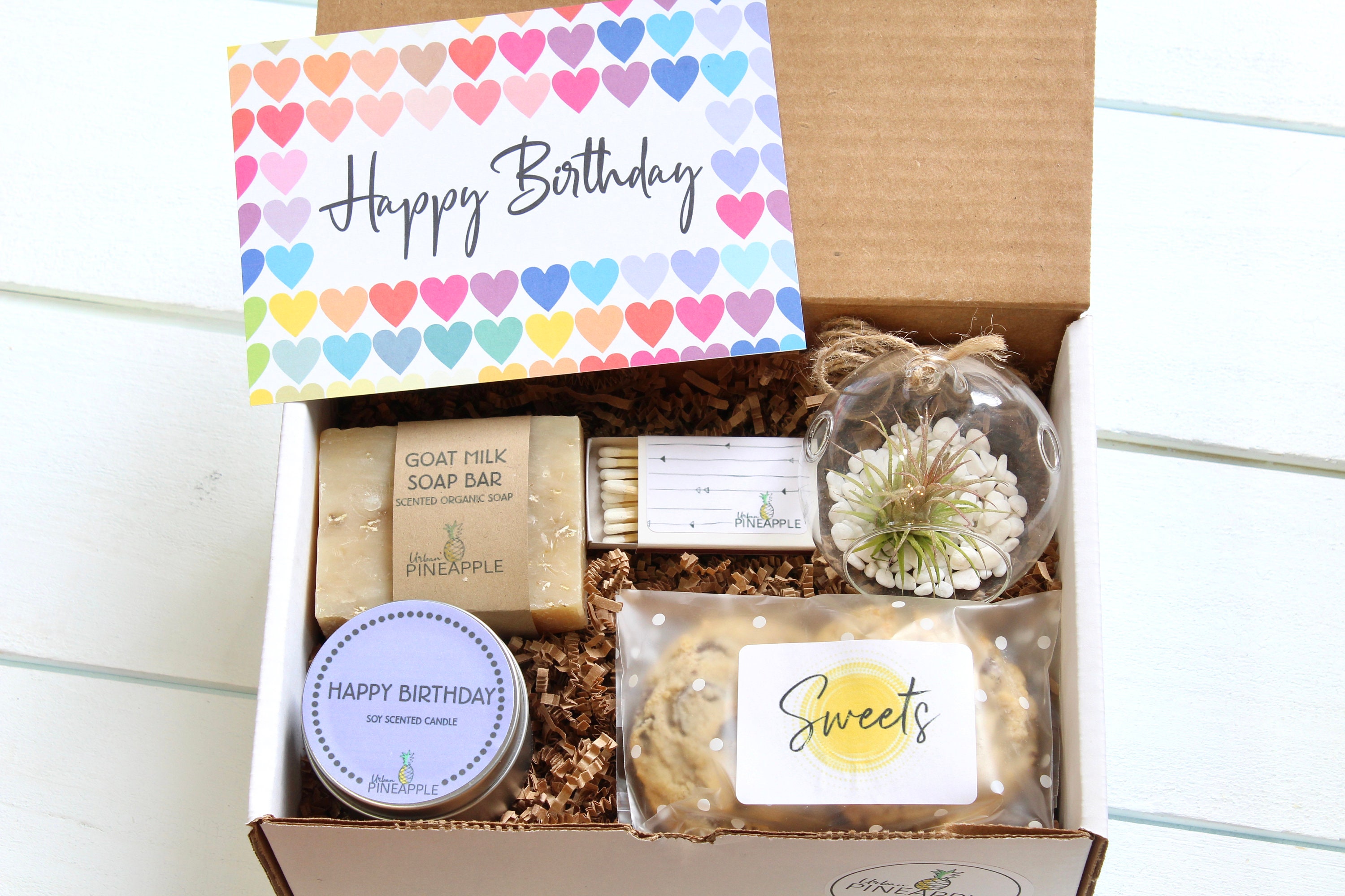 Happy Birthday Gifts for Her, Birthday Gift Coworker, Friendship Gift Box ,  Best Friend Birthday, Birthday for Women, Spa Box Eco-friendly 