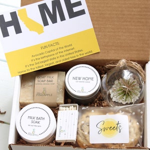 New Home Gift Box - Moving Gift Box - Housewarming Gift - New House Gift - Friend Gift, Spotify Keychain
