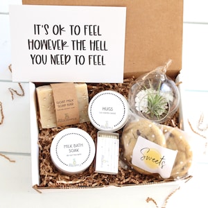 Thinking of You Gift Box - Encouragement Gift - Support Gift Box - Gift Box - Thinking of You - Care Package - Air Plant Gift - Spa Gift Set