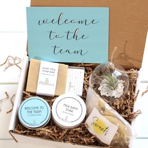 Welcome to the Team Gift Box - Gift -  Team Member Gift Box - Congratulations Gift - Spa Gift Set - Corporate Gift Box