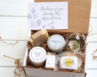 Thinking of You Gift Box - Support Gift Box -  Gift Box - Thinking of You Gift - Personalized Gift - Air Plant Gift - Spa Gift Set