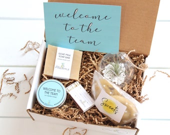 Welcome to the Team Gift Box - Gift -  Team Member Gift Box - Congratulations Gift - Spa Gift Set - Corporate Gift Box