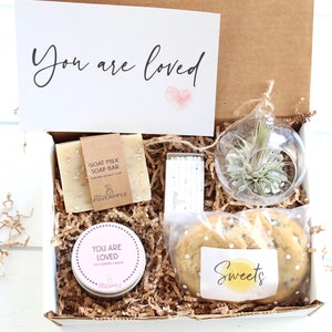 You Are Loved Gift Box - Encouragement Gift - Support Gift Box - Gift Box - Thinking of You - Care Package - Air Plant Gift - Spa Gift Set