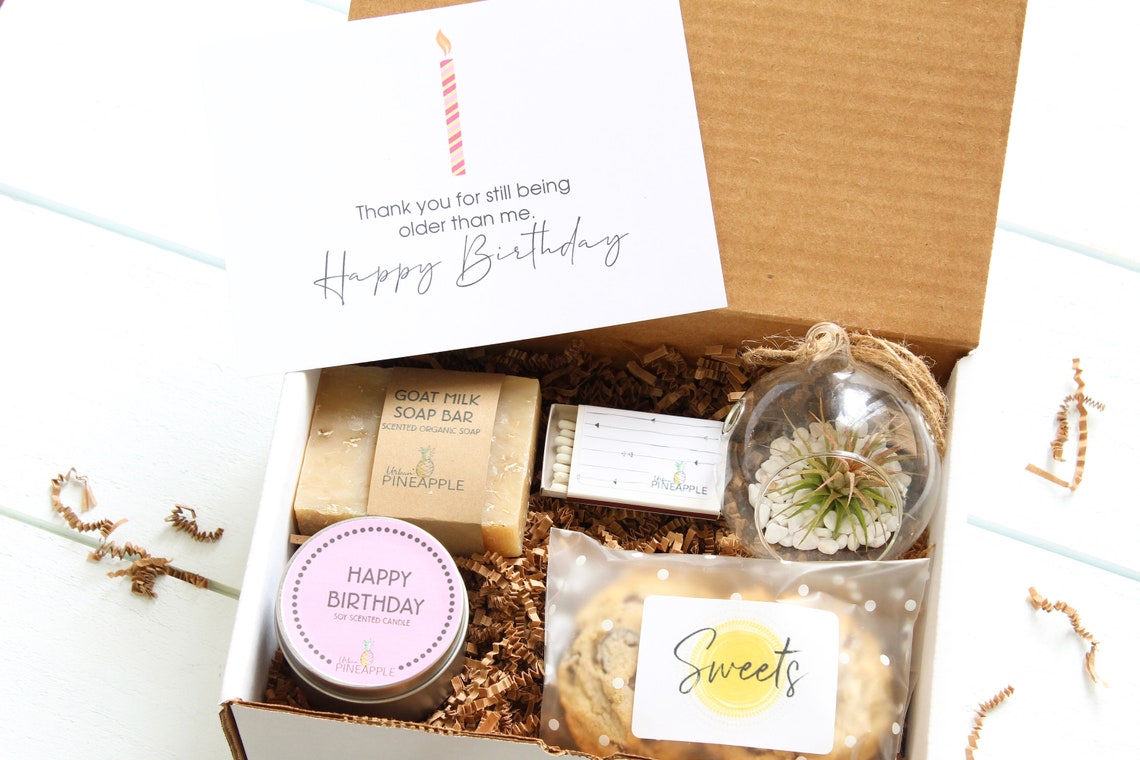 Birthday Gift Box Friend Gift Box Coworker Birthday Gift Etsy