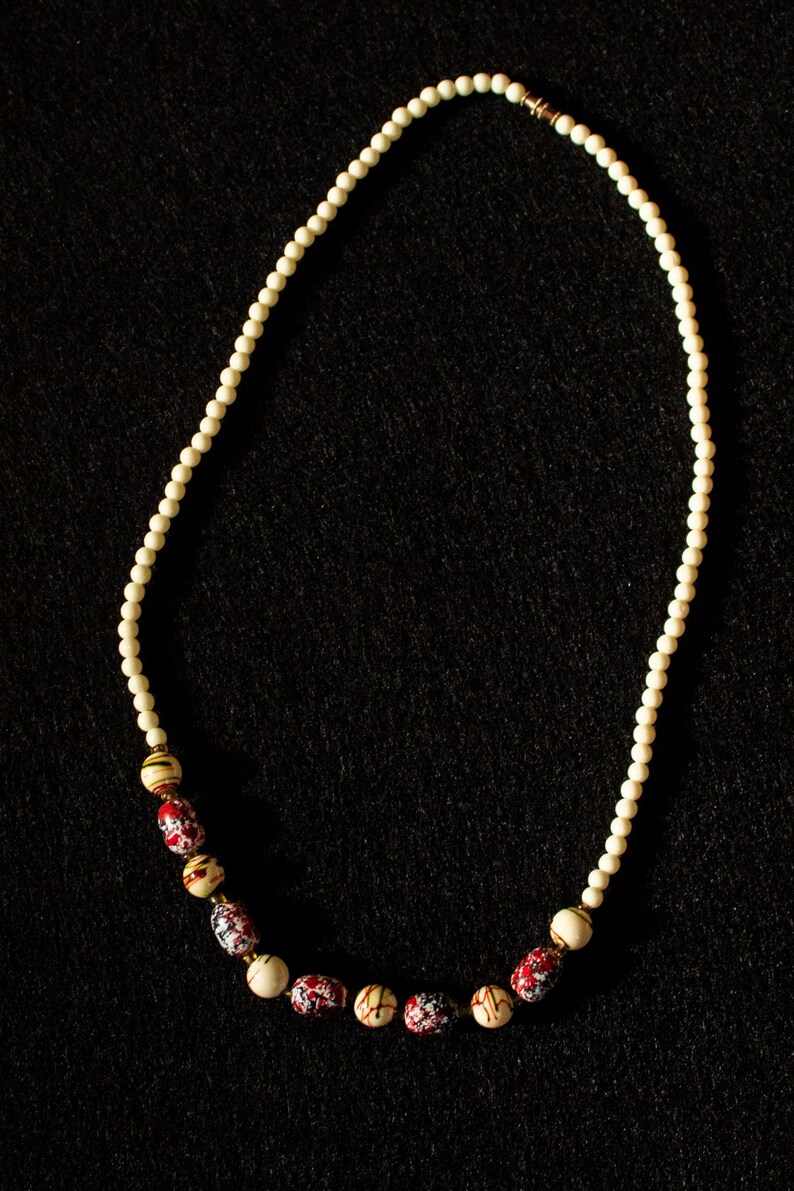 Paint Splotch Beaded Necklace