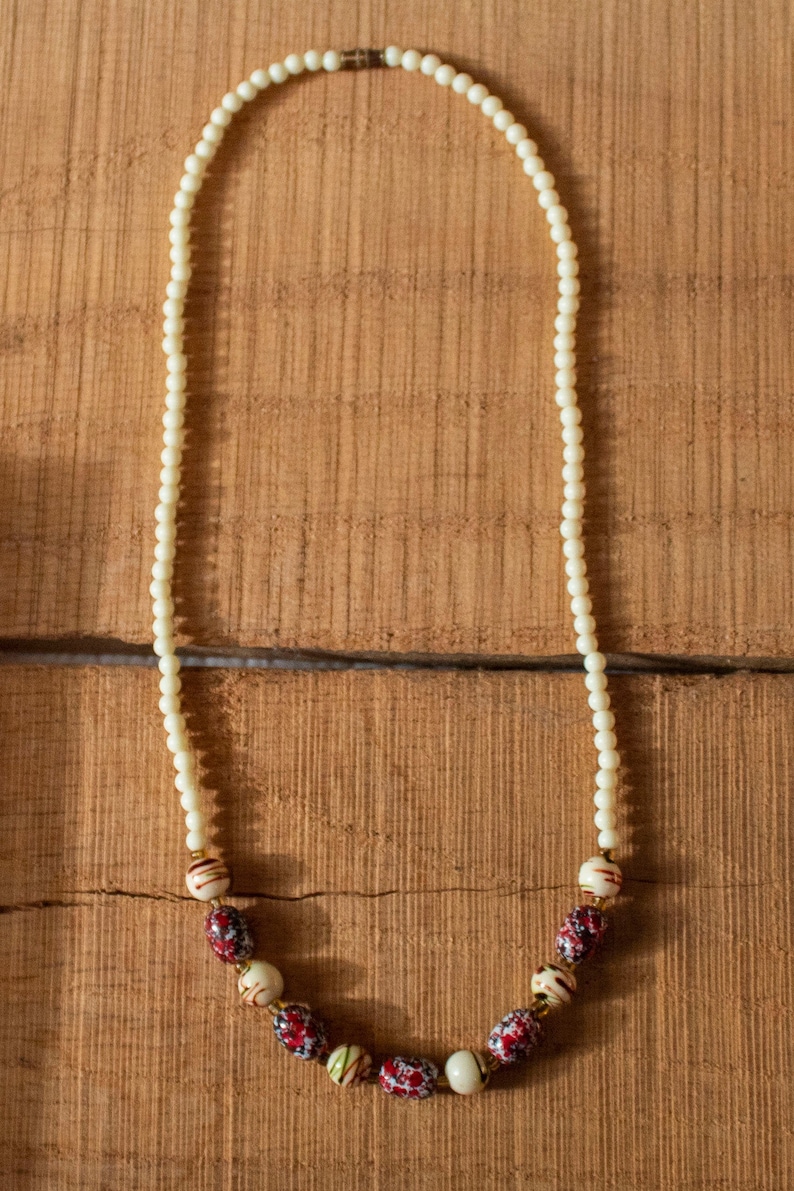 Paint Splotch Beaded Necklace