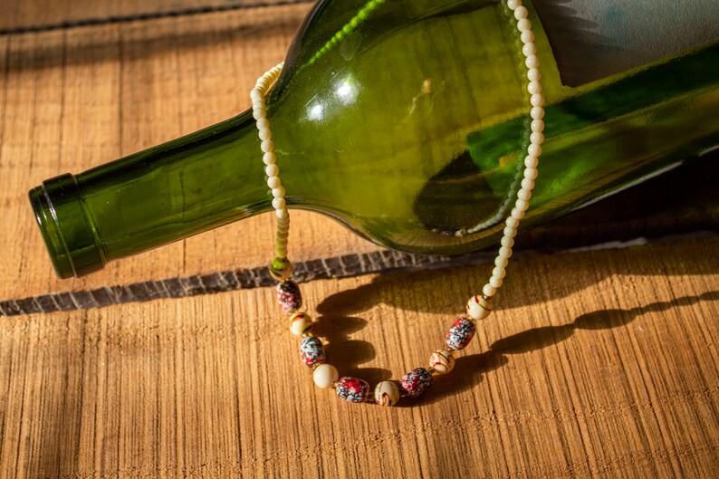 Paint Splotch Beaded Necklace