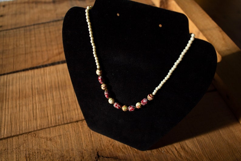Paint Splotch Beaded Necklace