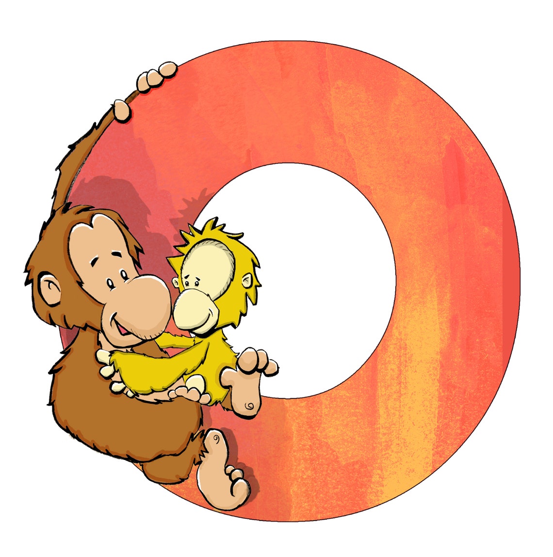 Animal Alphabet Art, Kid's Room, Nursery, Baby Shower, Colorful