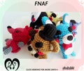 Horror game amigurumi, F N A F plushes, Kawaii F n a f, Amigurumi, Made To Order