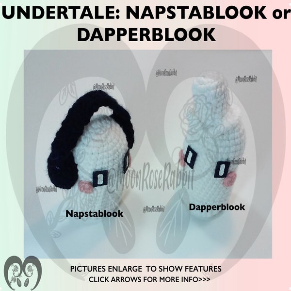 Undertale Napstablook, Undertale Amigurumi, Undertale, Made to Order