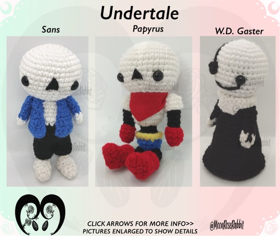 あみぐるみオーダーメイド 追加オプションの例 アンダーテールの