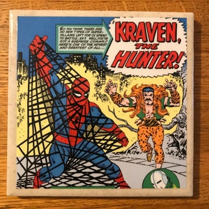 Tile Wall Art – Spider-Man vs Kraven the Hunter