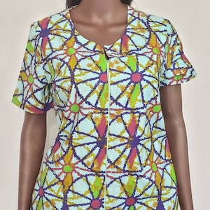 Womens African Fabric Romper Jumpsuit