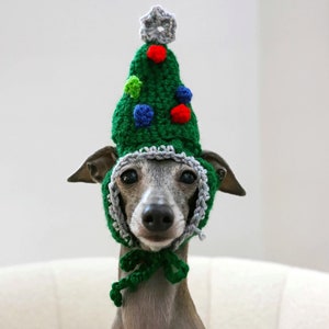 Pet Crochet Hats Christmas Tree