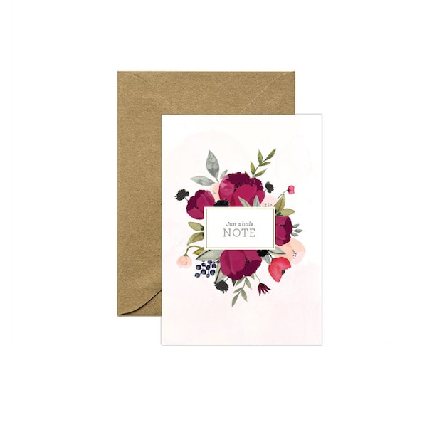 Just a Note - Greeting Card (Small)