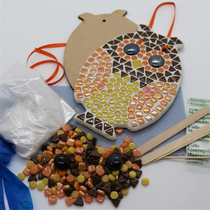 Learn How to Mosaic Owl Mosaic Craft Kit for Kids/adults Etsy