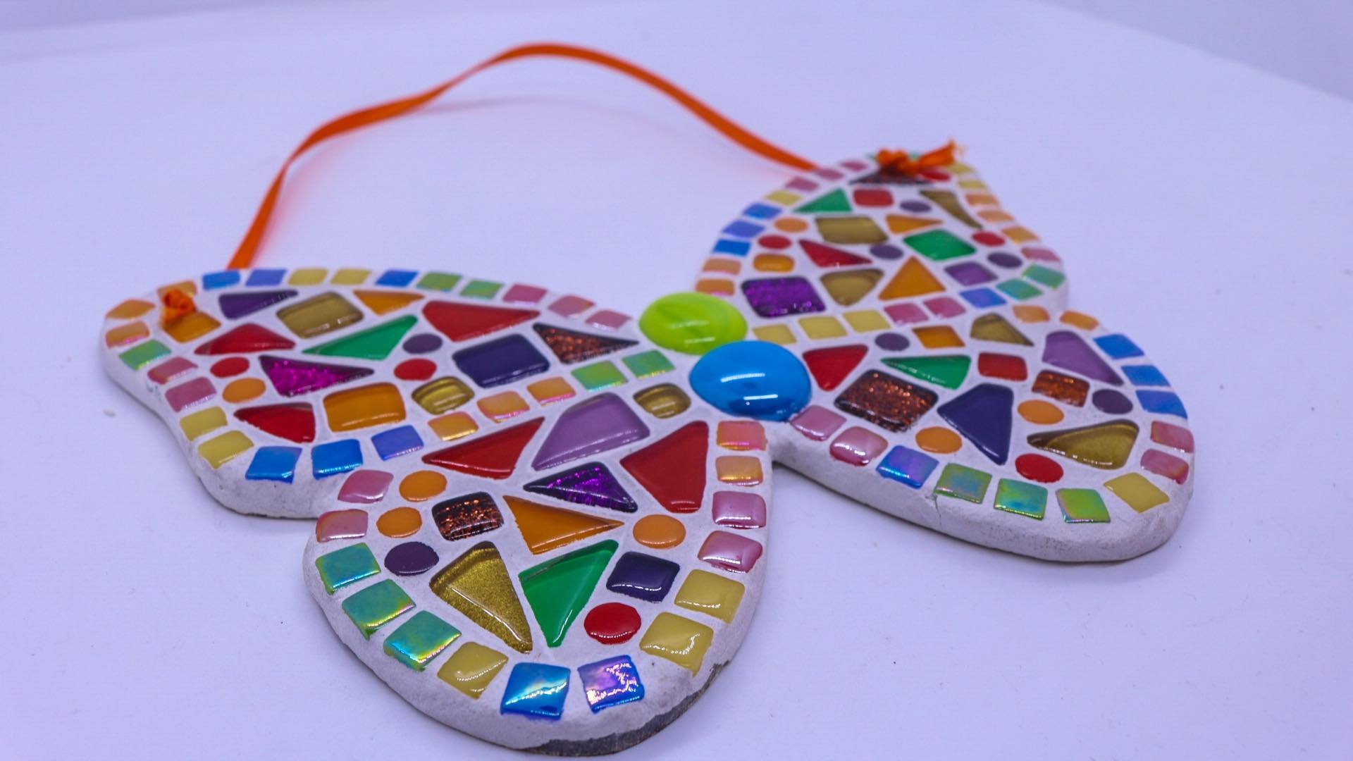 Mosaic Craft Kit for Kids/adults Rainbow Butterfly Make Your Etsy UK