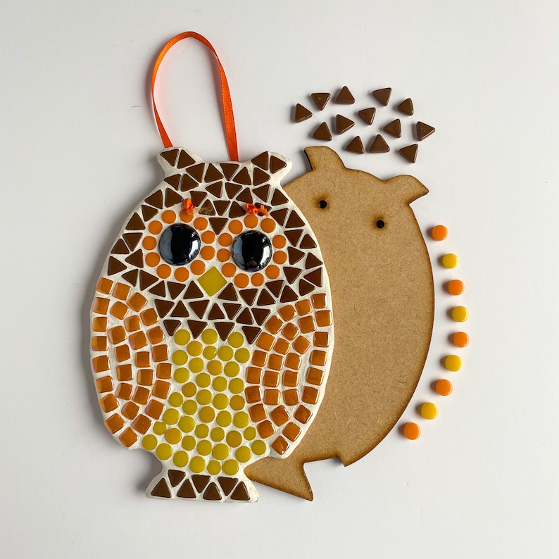 Learn How to Mosaic Owl Mosaic Craft Kit for Kids/adults Etsy