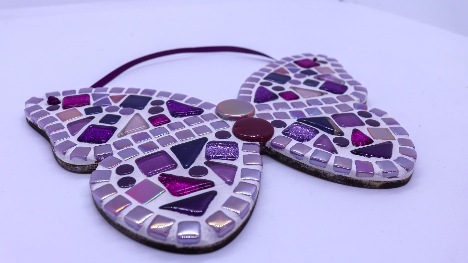 Mosaic Craft Kit Pink Purple Butterfly Gift for Kids / Etsy UK