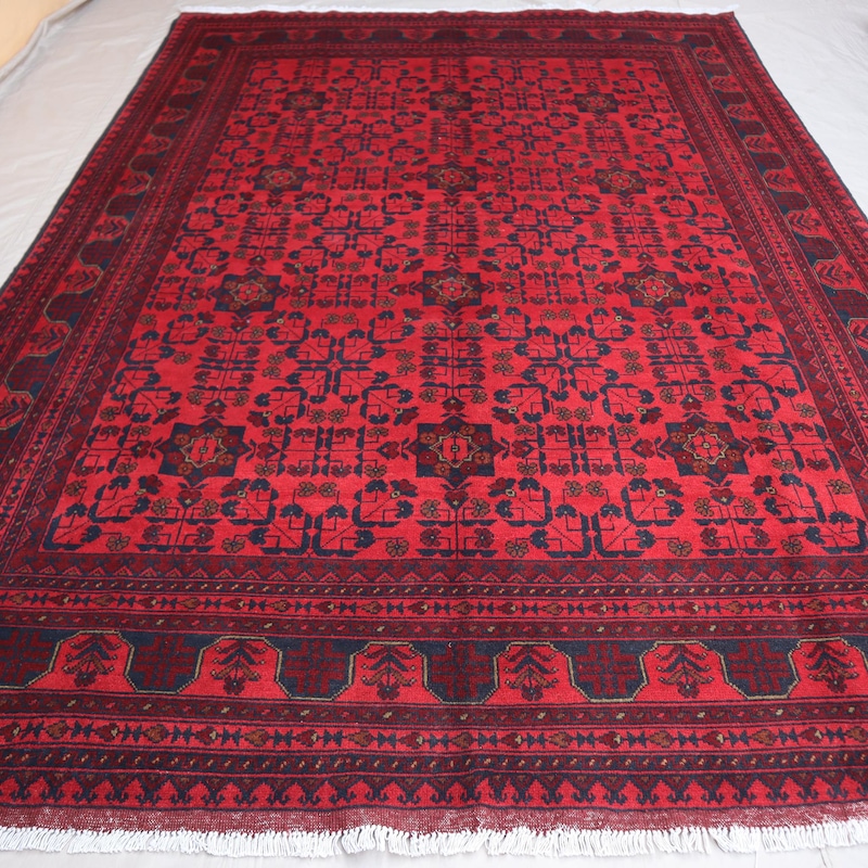 Black Oriental Rug 7x10 - Etsy