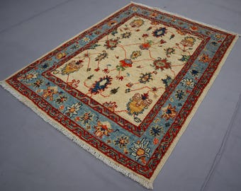 1'10x3'8 フィート ユニークなヴィンテージラグ、アフガニスタンの