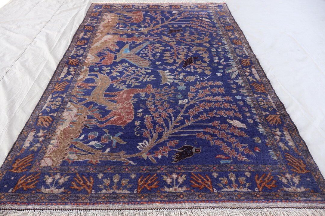 ラグ・カーペット Afghan baluch taimani rug Baluch Afghan Taimani Tribe, 40″x50″, D0920 – DECORUM