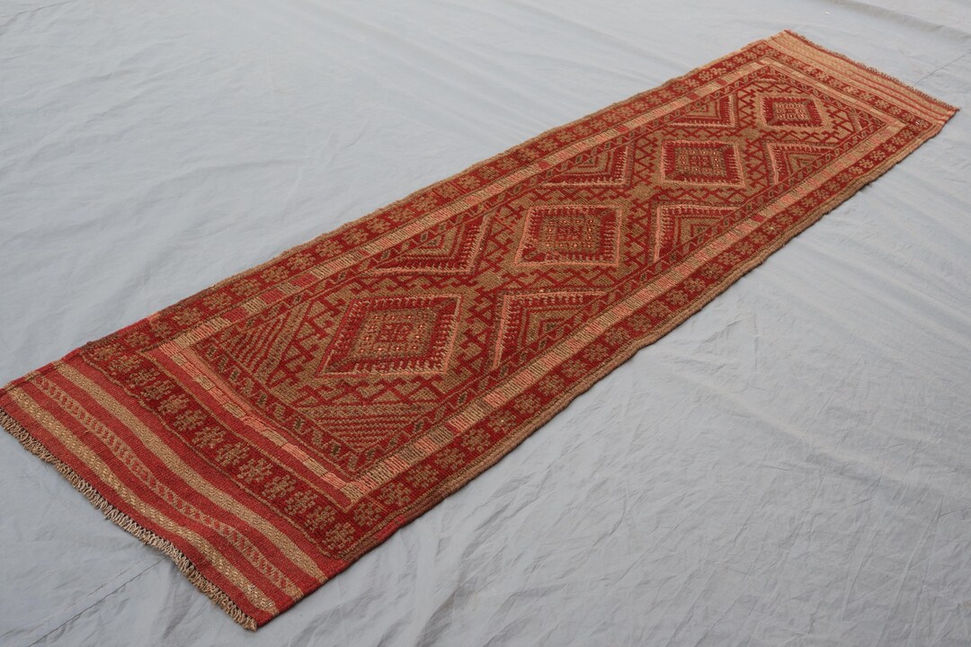 1940s Vintage Rug 2x8 Ft Runner Rug, Afghan Handmade Wool Rug ...