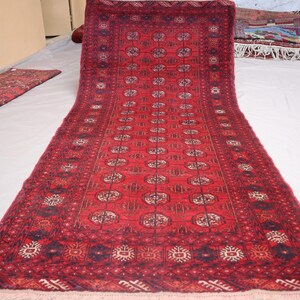 3&#39;6x7&#39;2 ft Antique Turkmen Bokhara Rug - Vintage Tribal Area Rug - Afghan Handmade Wool Rug - Authentic Oriental Rug - Bedroom - Kitchen Rug