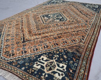 1900年代アンティーク 5x8 コレクターズピース、4'6x7'6インチ