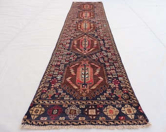 トライバルラグ　トルクメン　アンティーク 3x5 アンティーク バルーチ ラグ、トルクメン トライバル ヴィンテージ