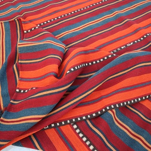 6x10 Vintage Kilim Rug, Flatweave Handmade Afghan Striped Rug, Antique Oriental Area Rug, Tribal Rug, Dining Table Carpet, One of a Kind Rug