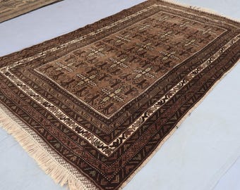 100x150 Antiker Terrakotta Teppich, Sammlerstück 1920er Jahre Vintage Teppich, Handgemachter Wollteppich, Wollteppich, Wollteppich, Teppich Teppich Schlafzimmer