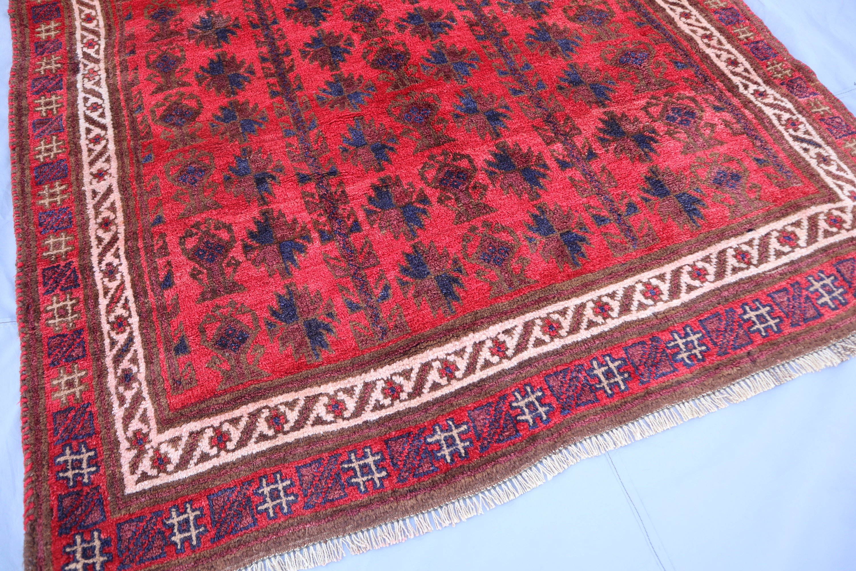 4'9x7'3 フィート アンティーク トルクメン マルダリ ヴィンテージ