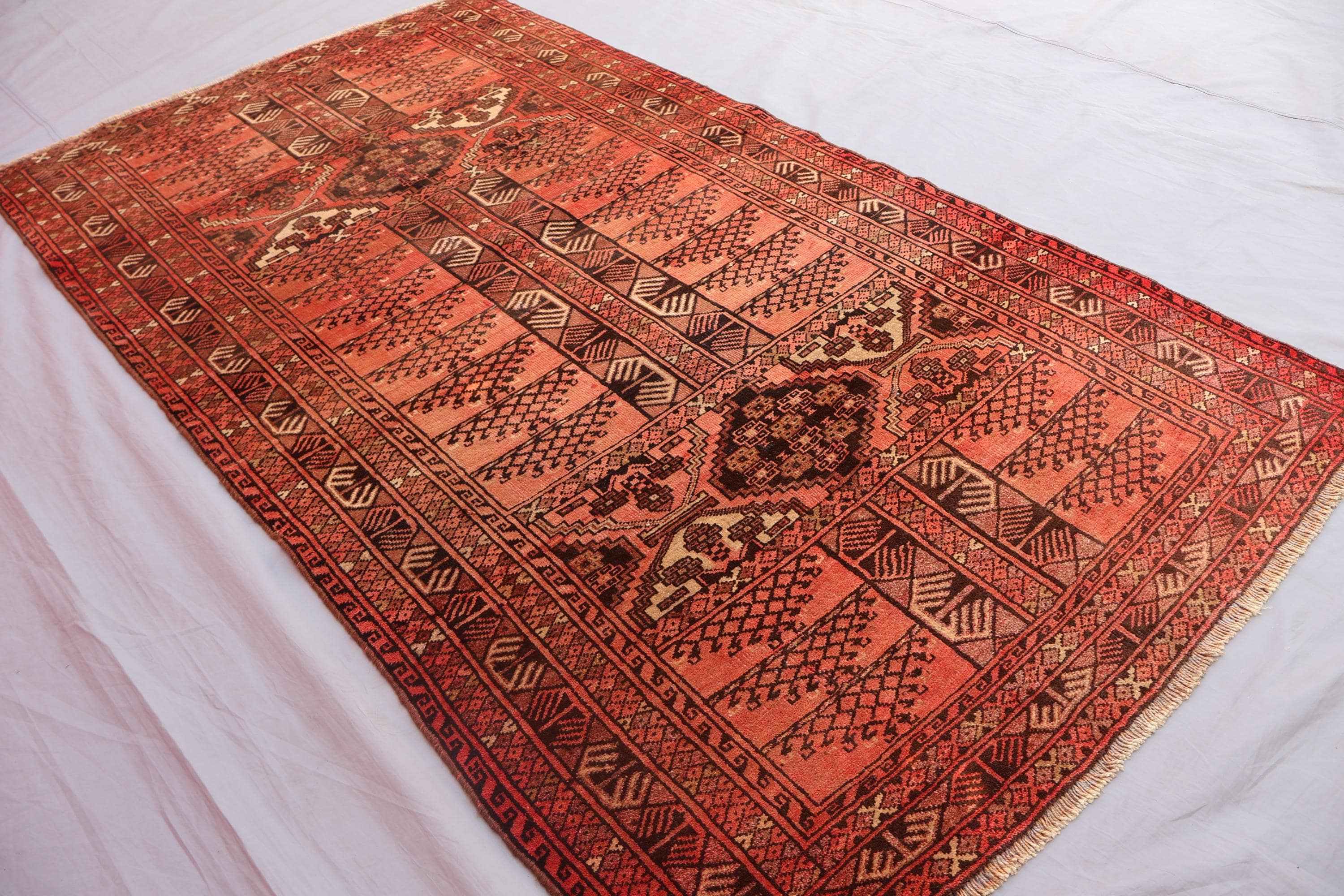 ✦Vintage Afghan Rug✦ 190cm×98cm ペルシャ絨毯 ✦Vintage Afghan