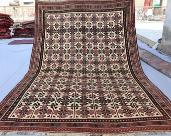 ヴィンテージラグ ビンテージラグ ラグ アフガニスタン産　ベージュ ヴィンテージラグ ビンテージラグ ラグ アフガニスタン産