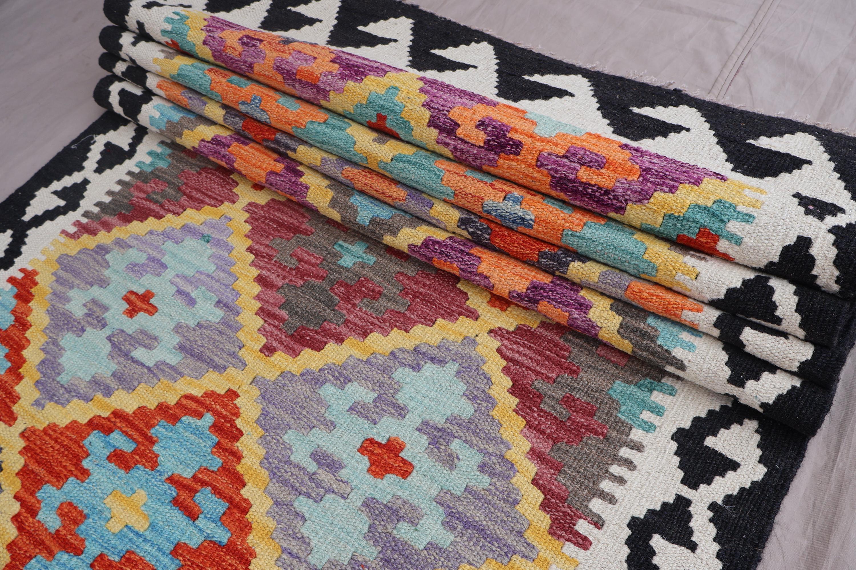 アフガンキリム バルーチ族 ランナー 廊下用 アフガンキリム バルーチ