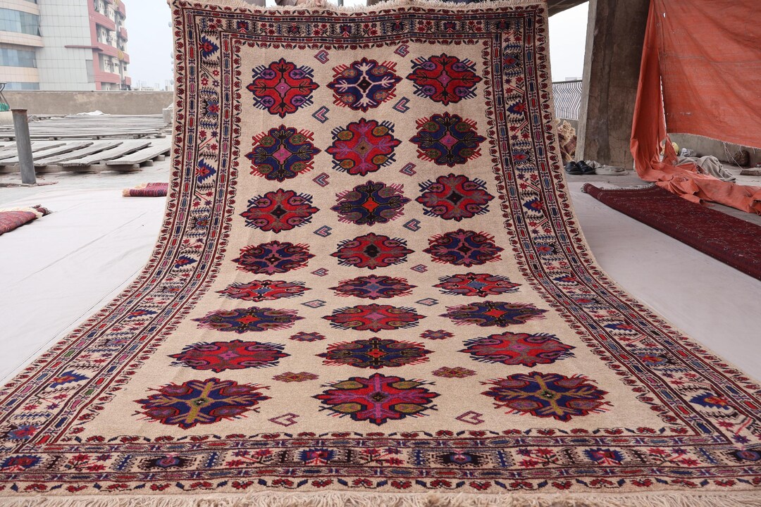 ヴィンテージラグ トライバルラグ バルーチ族（205×102cm）茶・濃茶