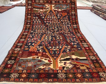 コレクターズピース 3'10x6'6 フィートのアフガニスタン製ヴィンテージ