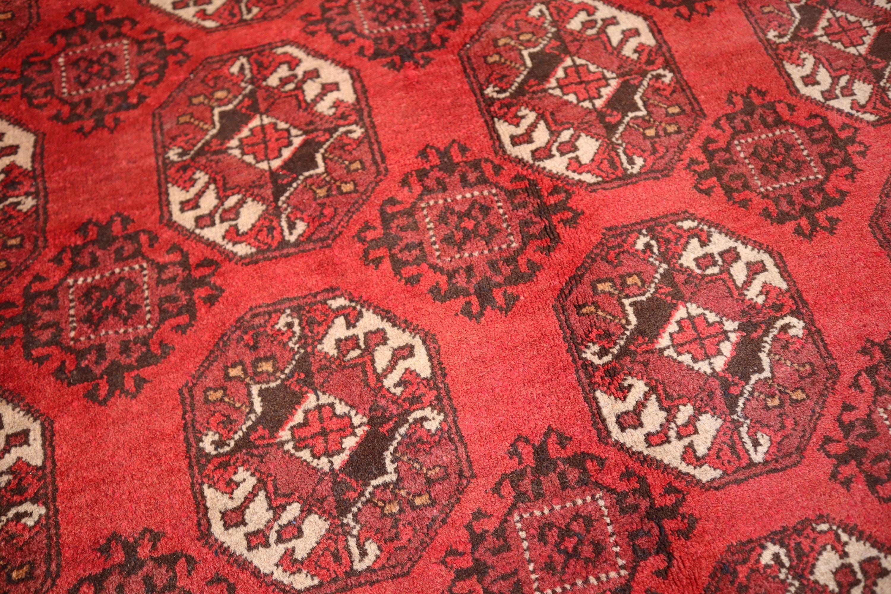 1960年代 アンティーク ラグ 6'6x9'7 フィート トルクメン テケ