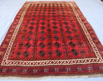 4'9x7'3 フィート アンティーク トルクメン マルダリ ヴィンテージ