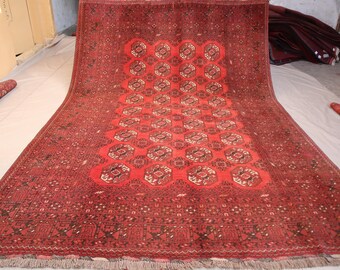 1960年代 アンティーク ラグ 6'6x9'7 フィート トルクメン テケ